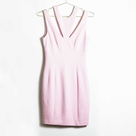 Bailey 44 Deuce Cut-Out Ponte Bodycon Dress Pink S - Picture 2 of 6